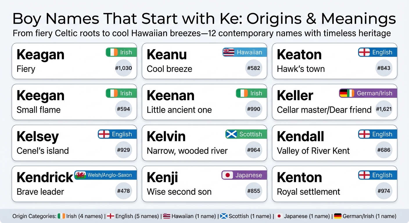 12 Boy Names Starting with Ke: Origins, Meanings and Cultural Significance