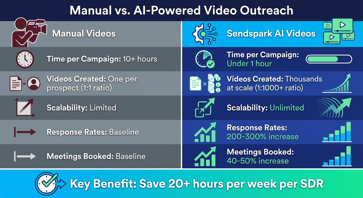 Manual vs AI-Powered Video Outreach: Time Savings and Performance Comparison for SDRs