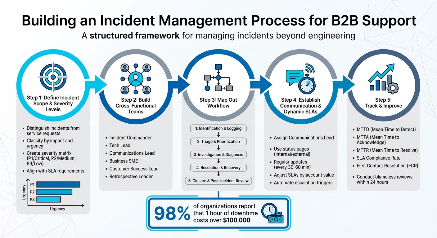 5-Step B2B Incident Management Process Framework