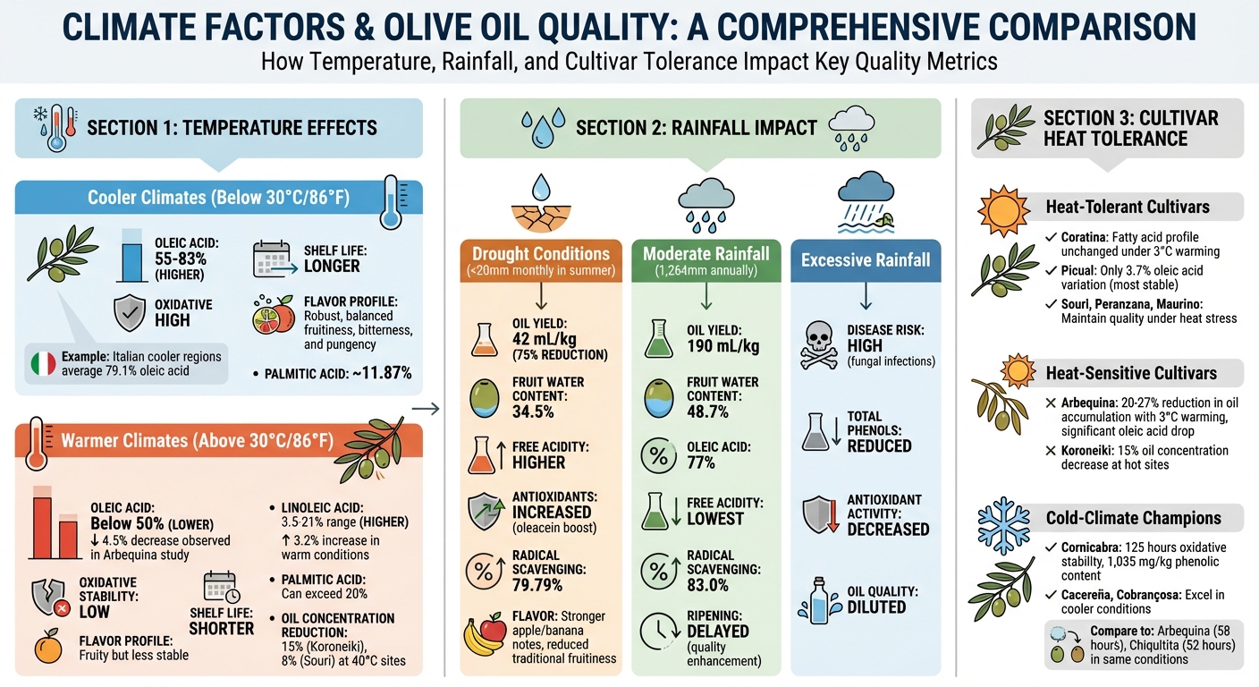 How Climate Factors Affect Olive Oil Quality and Composition