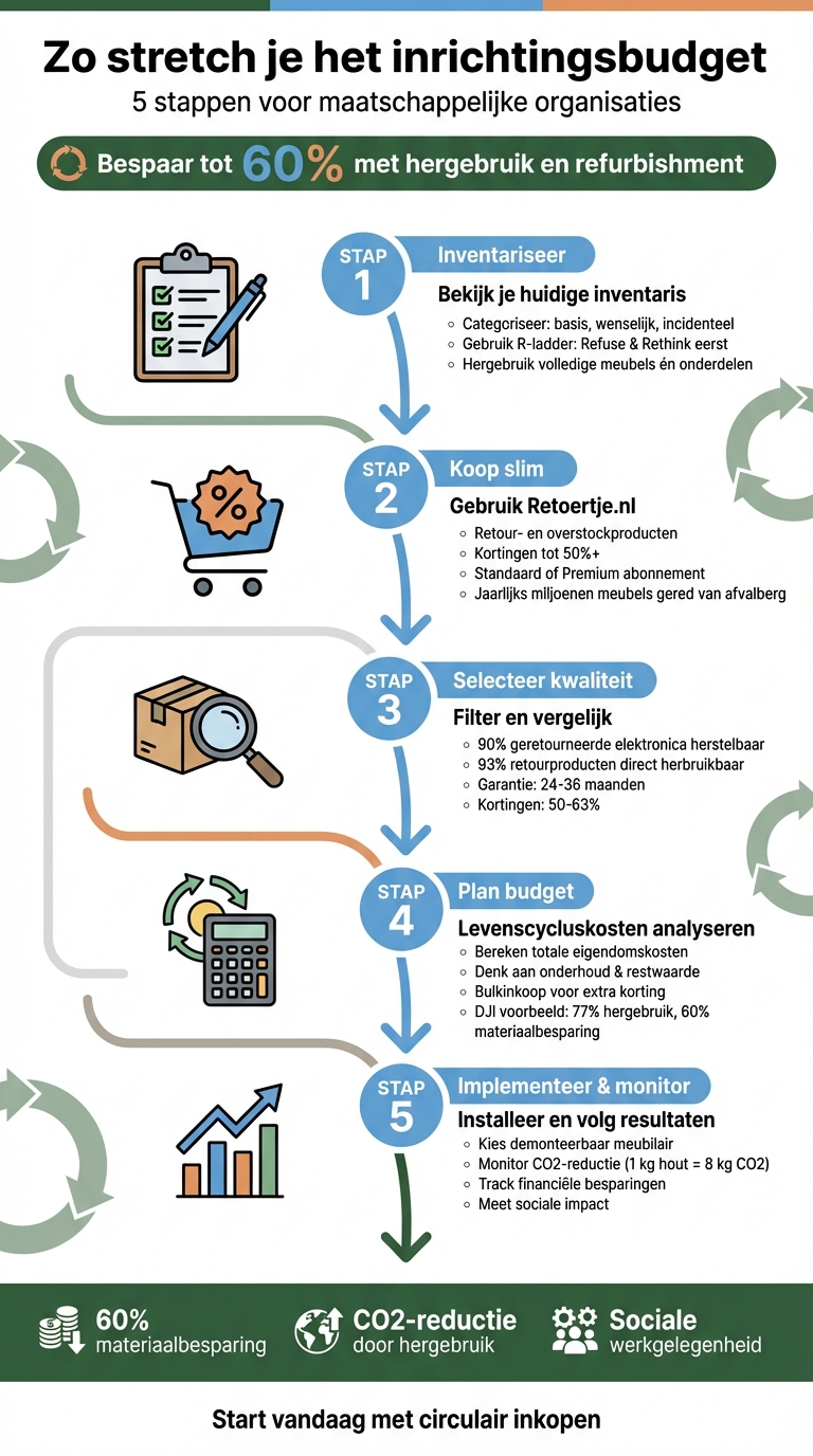 5 stappen om inrichtingsbudget te stretchen voor maatschappelijke organisaties