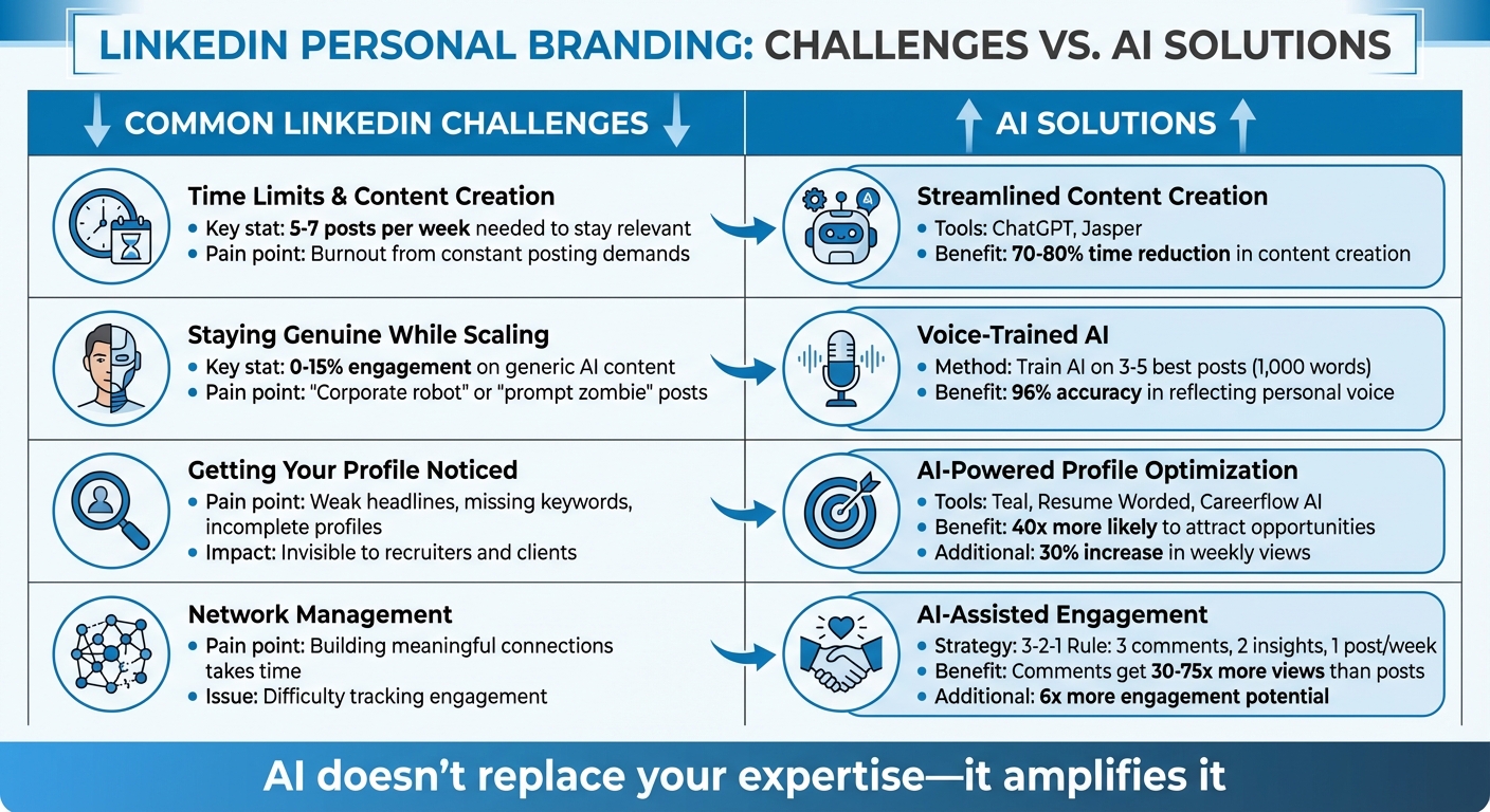 4 LinkedIn Personal Branding Challenges and Their AI Solutions