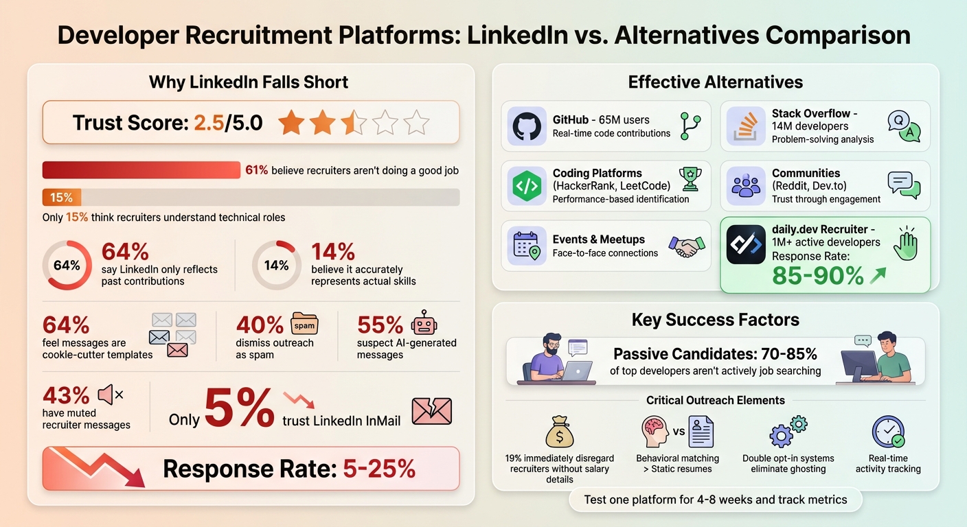 LinkedIn vs Alternative Developer Recruitment Platforms Comparison