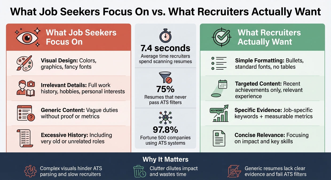 Resume Mistakes: What Job Seekers Do vs What Recruiters Want