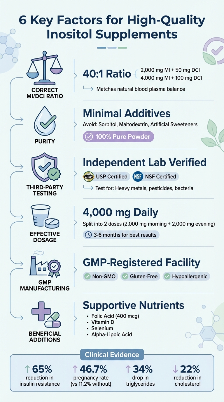 6 Essential Factors for Choosing Quality Inositol Supplements for PCOS