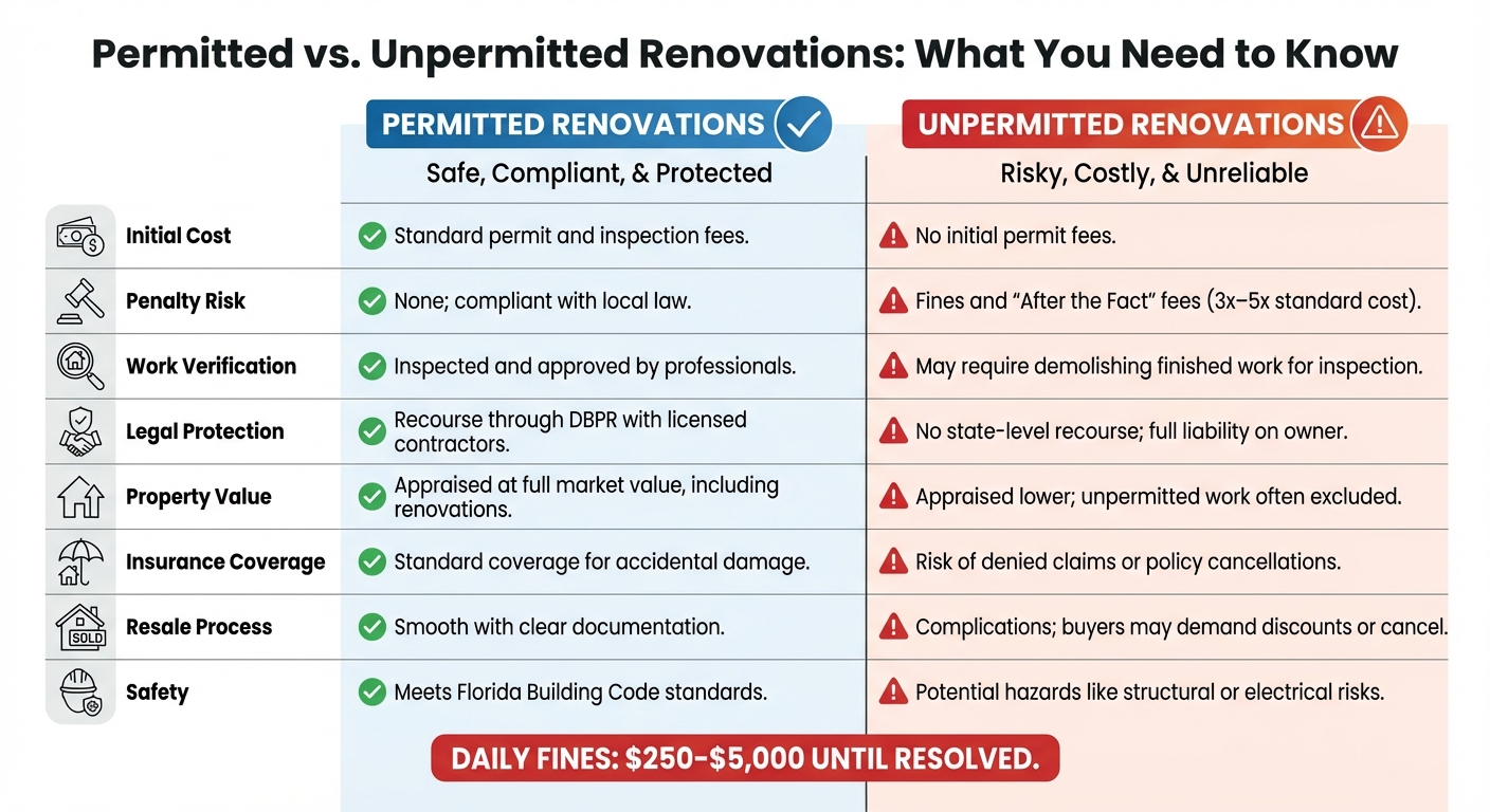 Permitted vs Unpermitted Renovations in 30A Florida