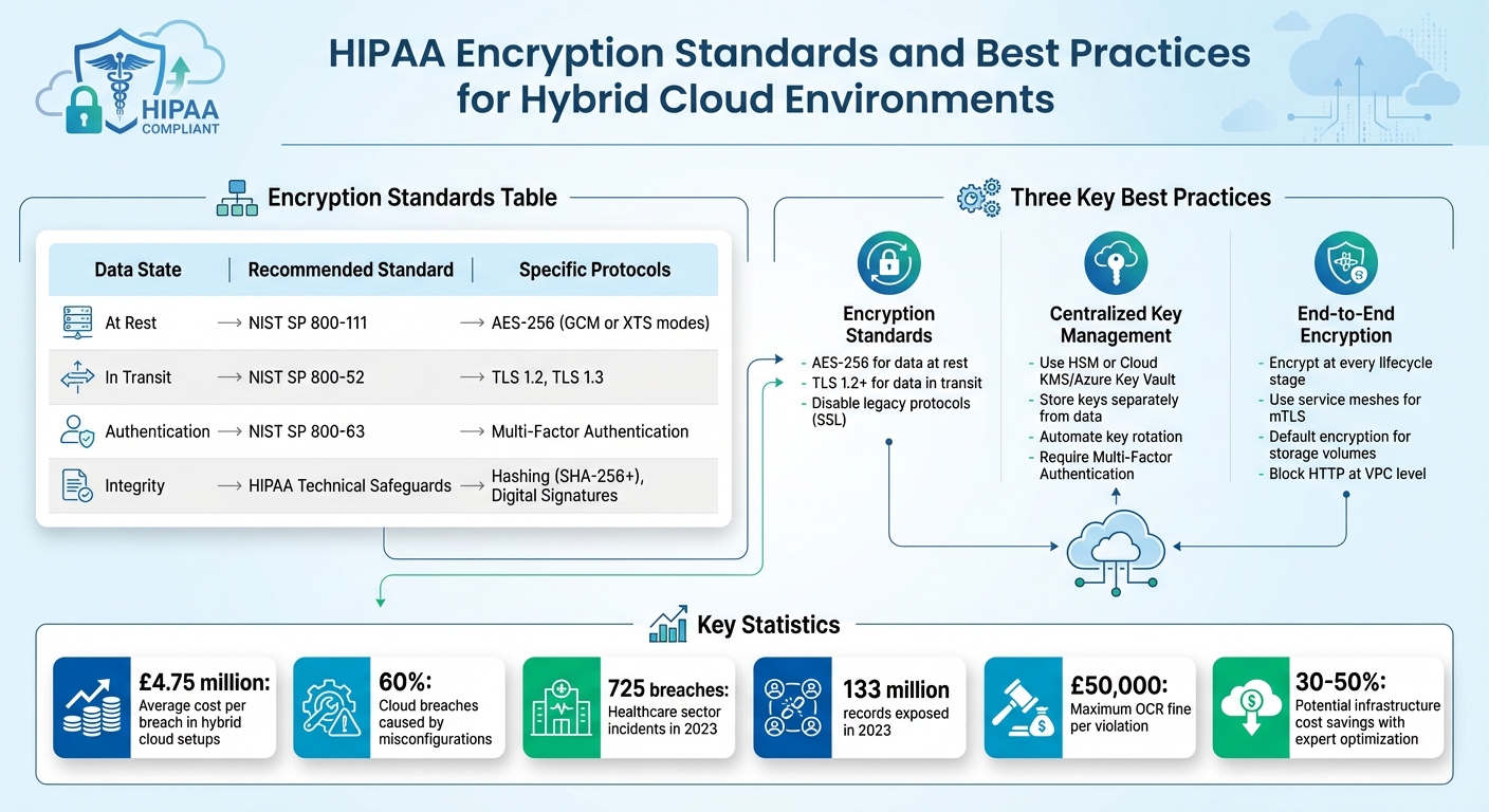HIPAA Encryption Standards and Best Practices for Hybrid Cloud Environments