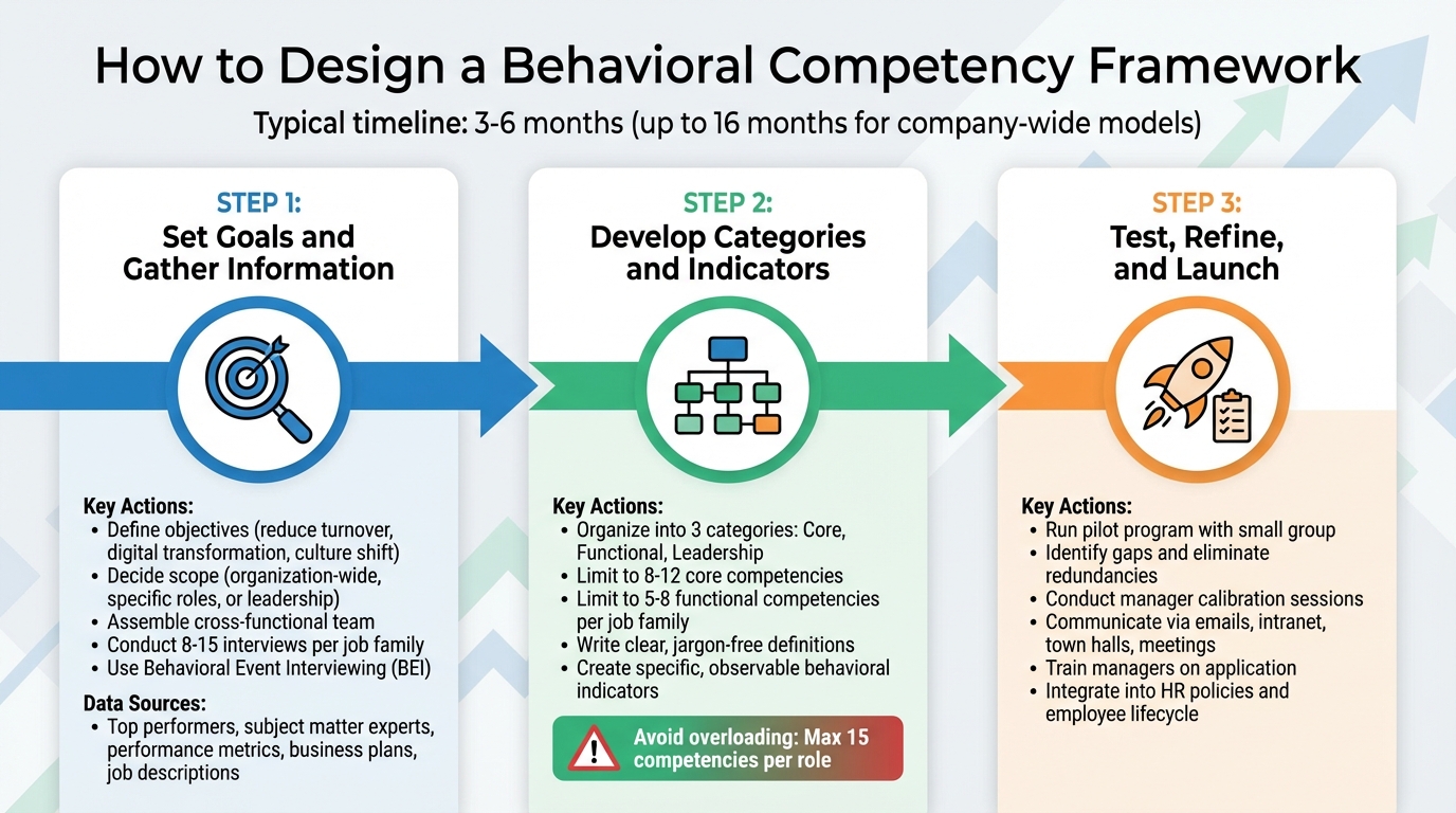 3-Step Process for Designing a Behavioral Competency Framework