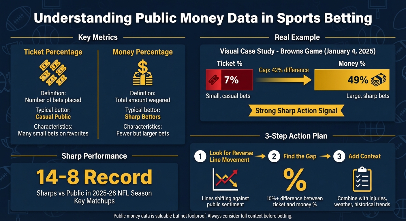Public vs Sharp Betting: Understanding Ticket and Money Percentages