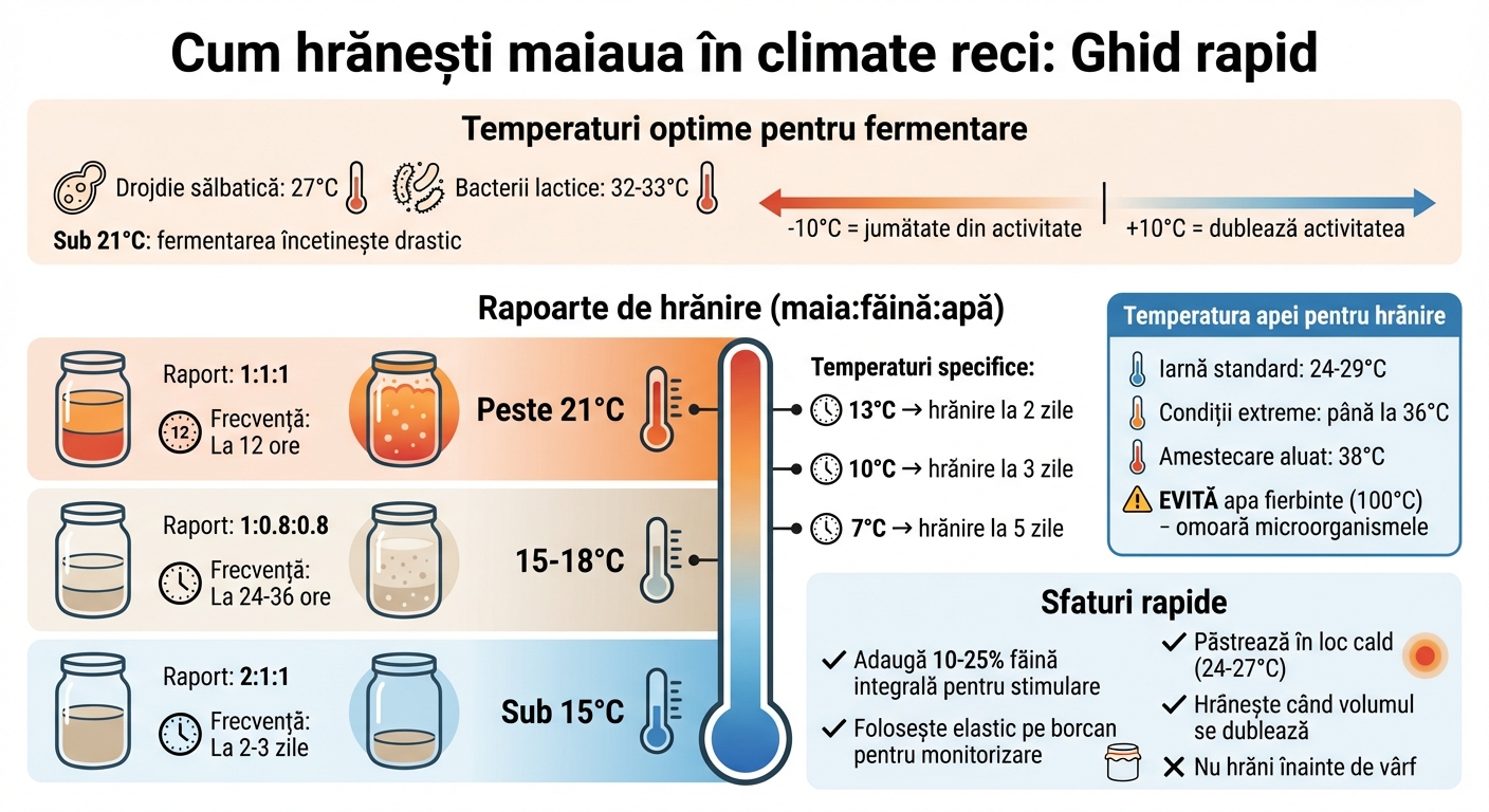 Ghid de hrănire a maielei în funcție de temperatură