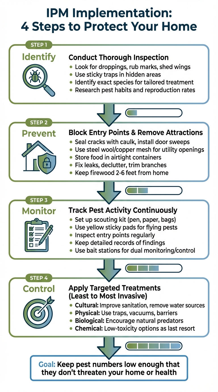 4-Step IPM Implementation Process for Homeowners