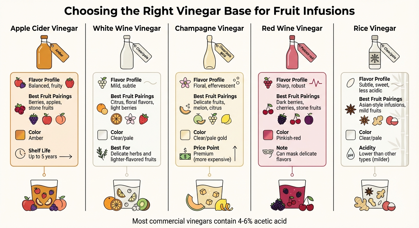 Vinegar Base Selection Guide for Fruit Infusions