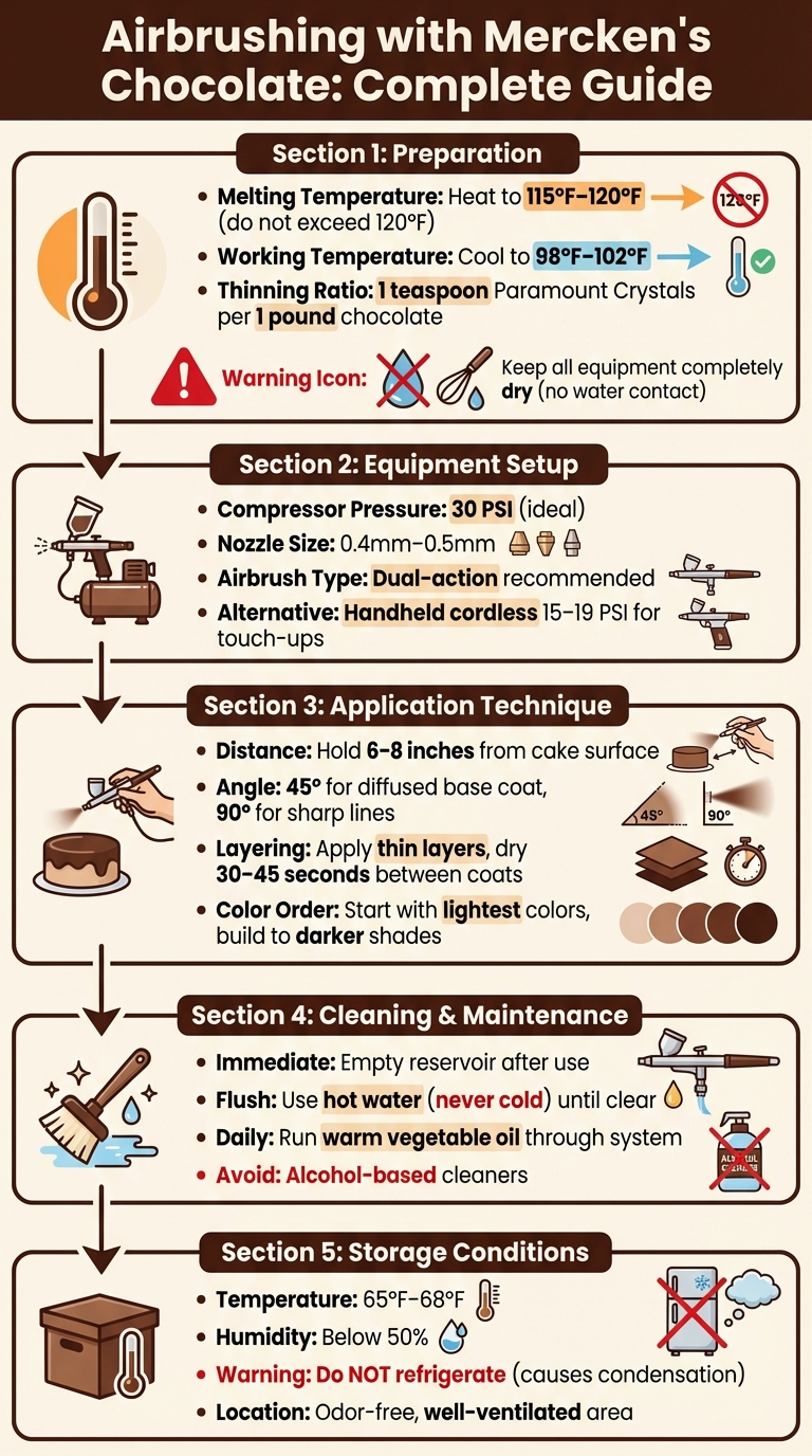 Step-by-Step Guide to Airbrushing with Mercken's Chocolate