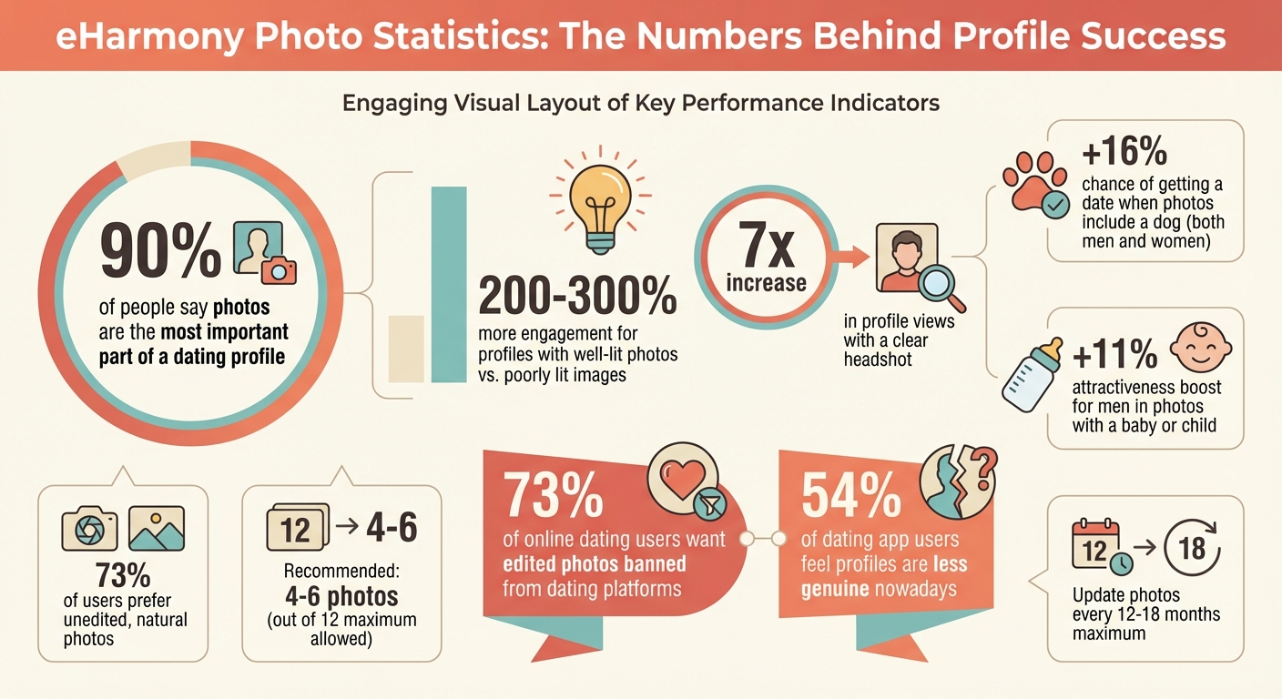 eHarmony Photo Statistics: Impact of Quality Photos on Dating Profile Success