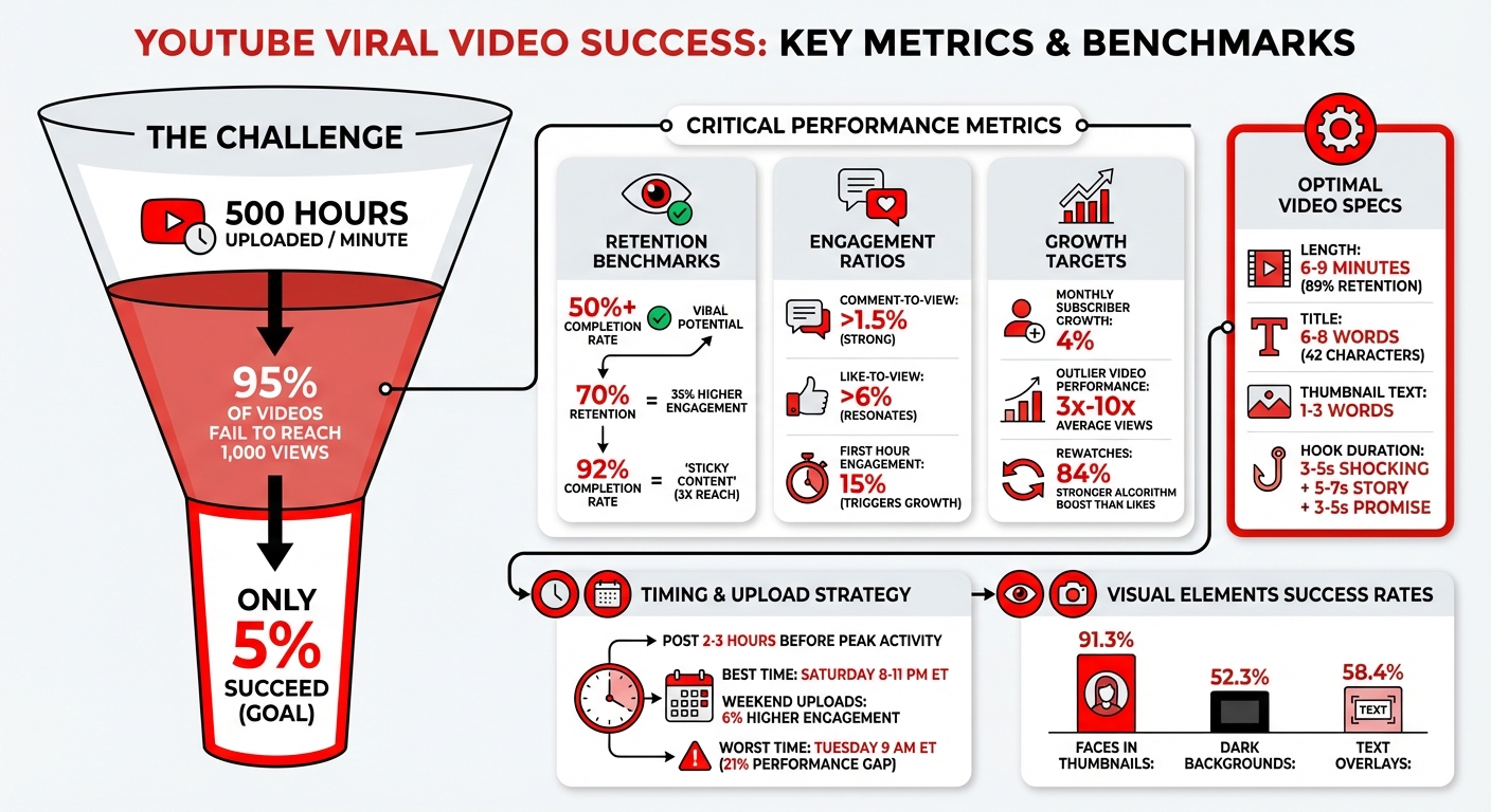 YouTube Viral Video Success Metrics and Performance Benchmarks