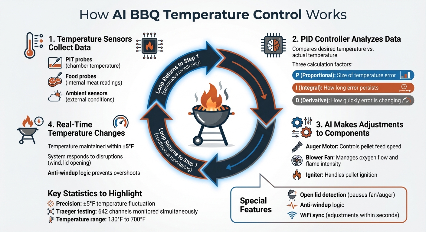 How AI BBQ Temperature Control Systems Work: PID Controller Feedback Loop