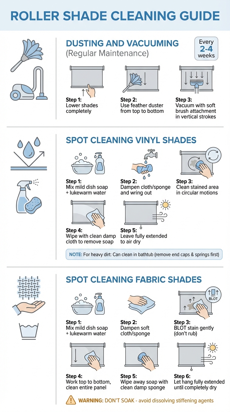 Step-by-Step Guide to Cleaning Roller Shades