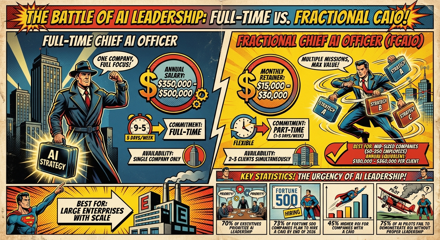 Full-Time vs Fractional Chief AI Officer: Cost and Value Comparison