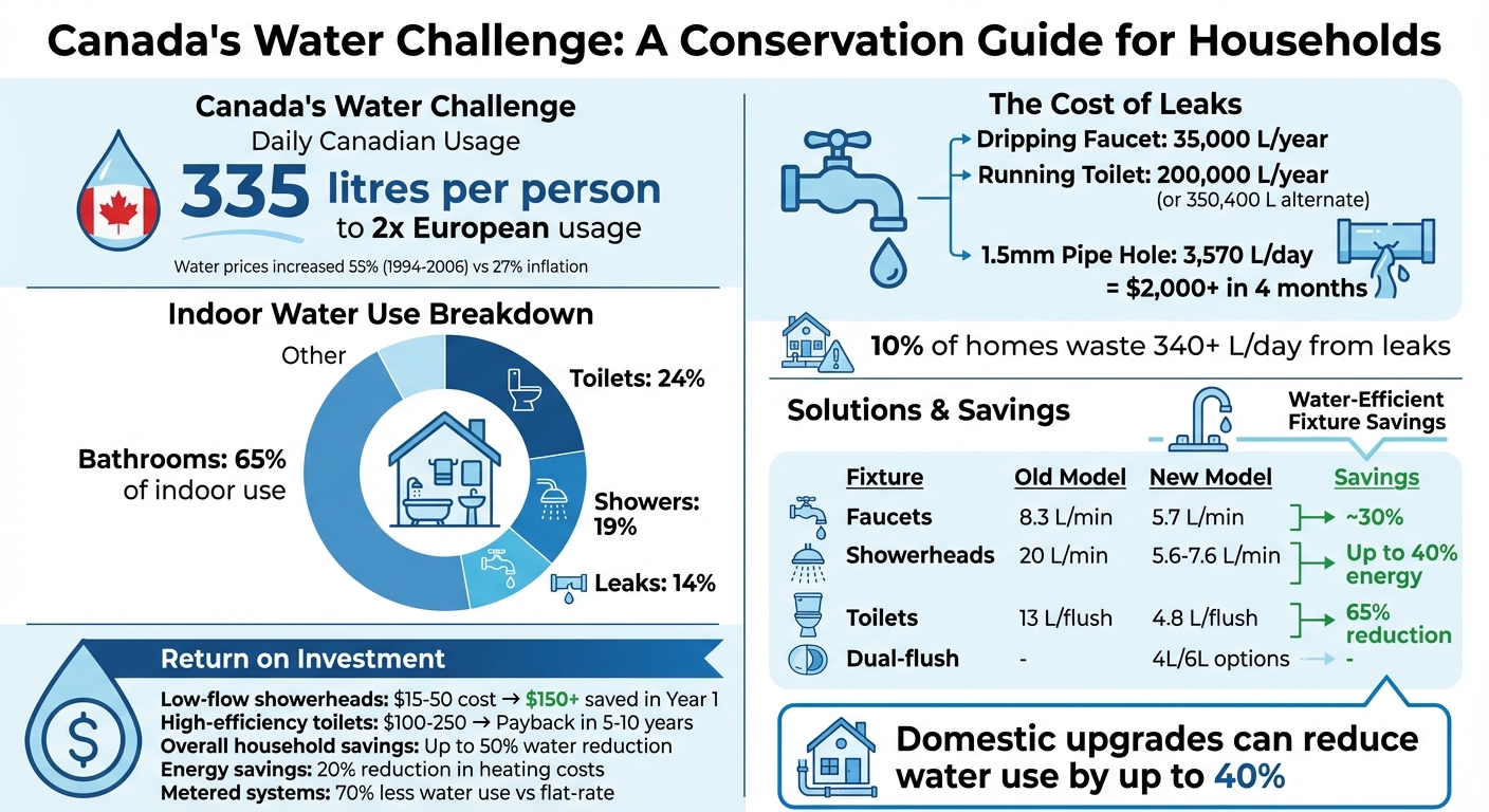 Canadian Water Conservation Statistics and Savings Guide