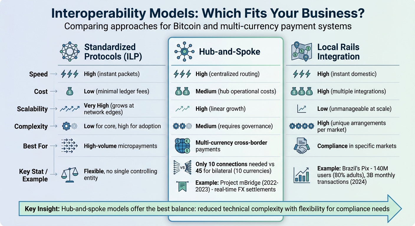Multi-Currency Wallet Interoperability Models Comparison