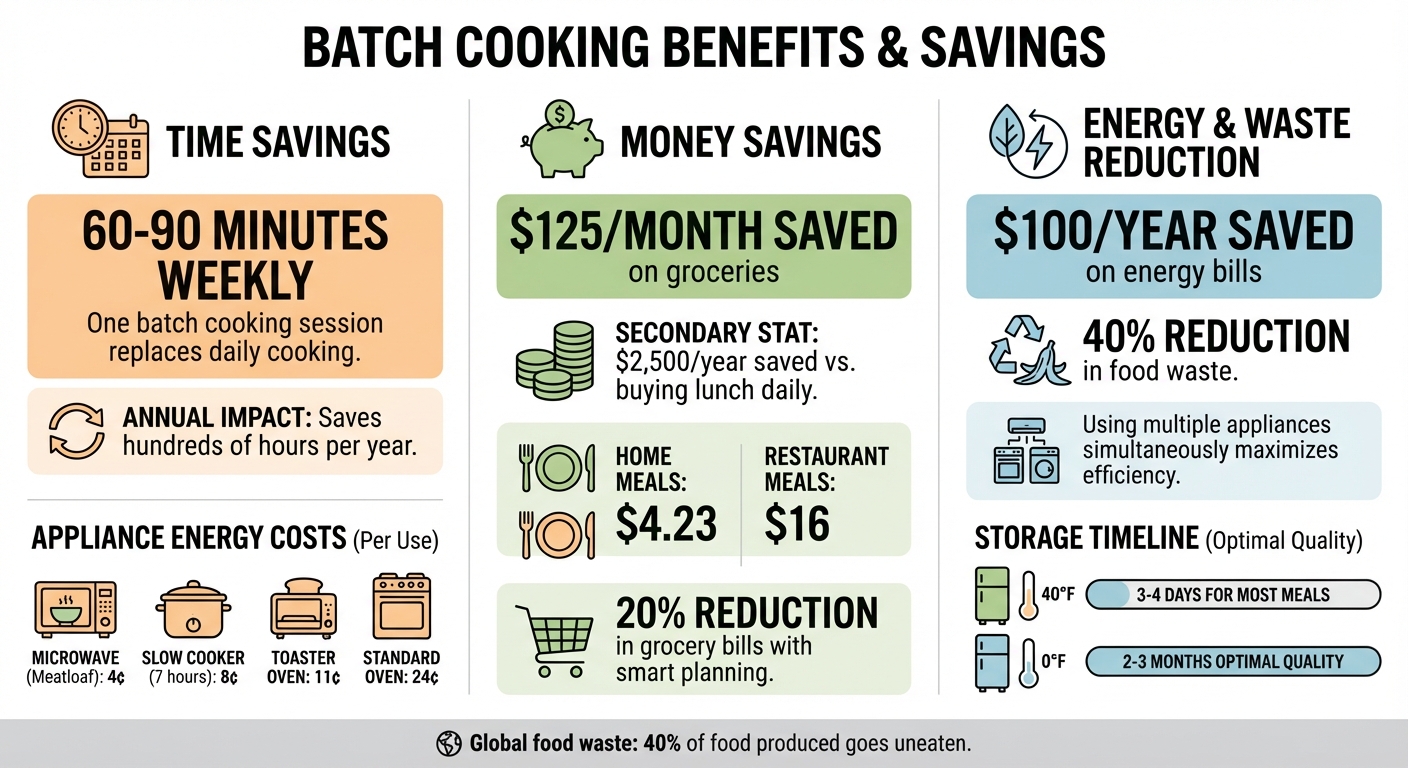 Batch Cooking Benefits: Time, Money, and Energy Savings Breakdown