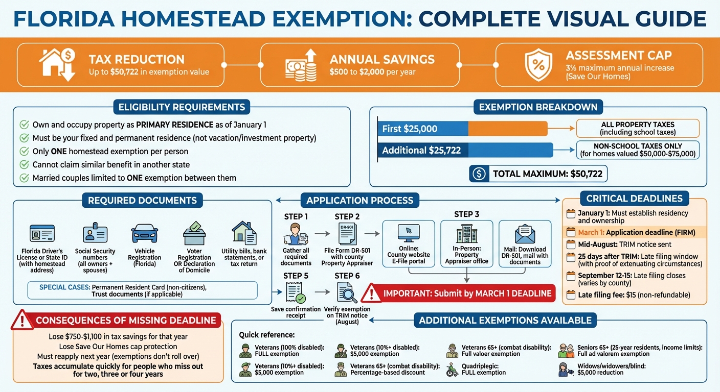 Florida Homestead Exemption Application Process and Requirements