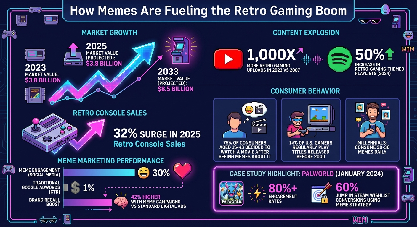 Retro Gaming Market Growth and Meme Impact Statistics 2023-2033