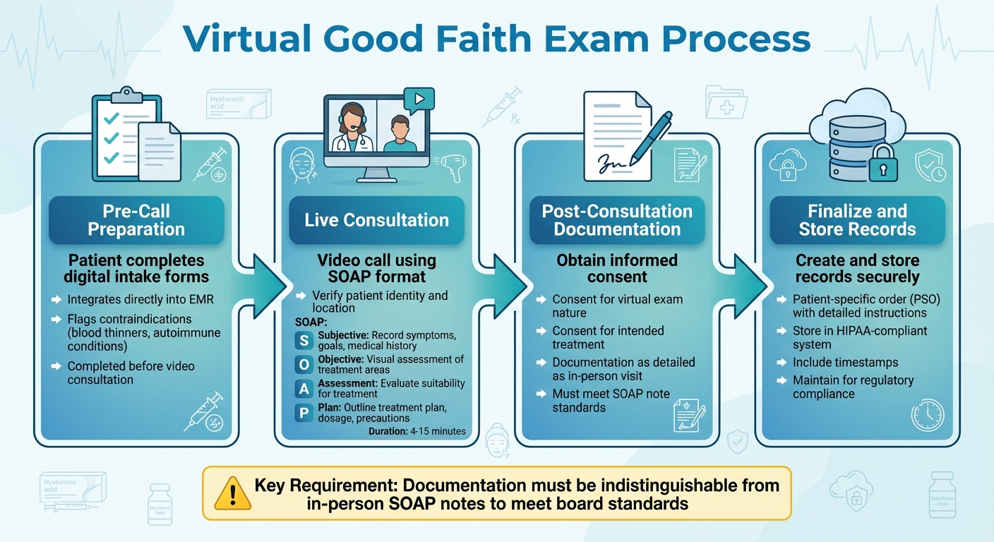 4-Step Virtual Good Faith Exam Process for Aesthetic Practices