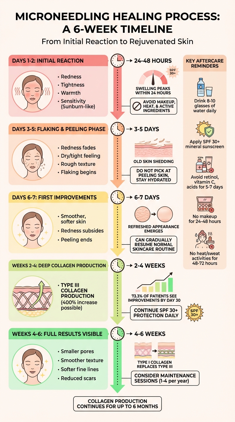 Microneedling Recovery Timeline: Day-by-Day Healing Stages and Symptoms