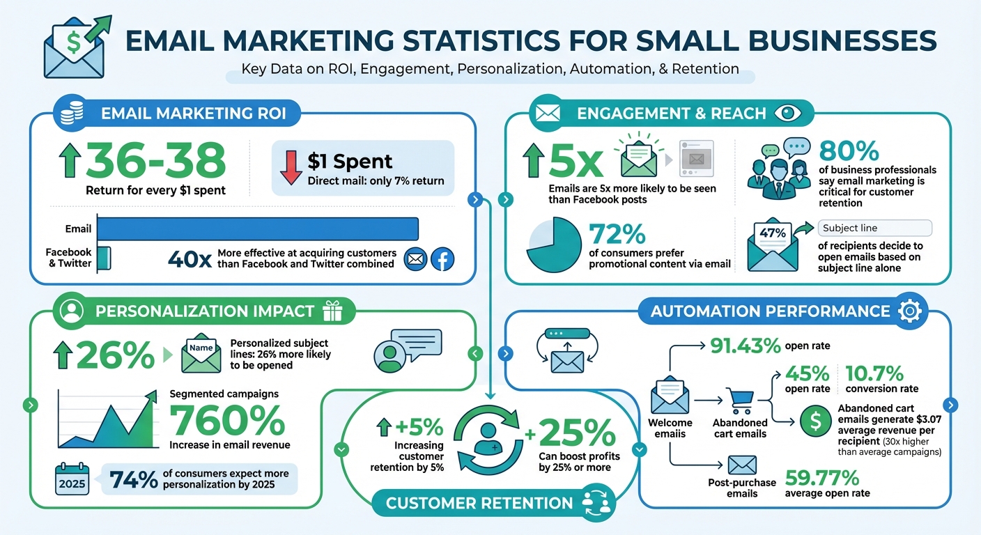 Email Marketing ROI and Engagement Statistics for Small Businesses