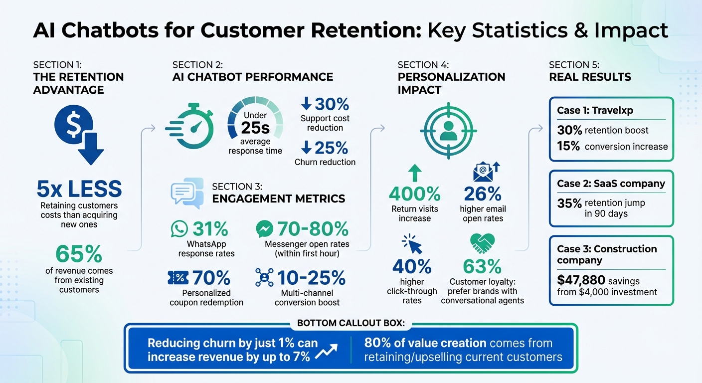 AI Chatbot Customer Retention Statistics and ROI Impact