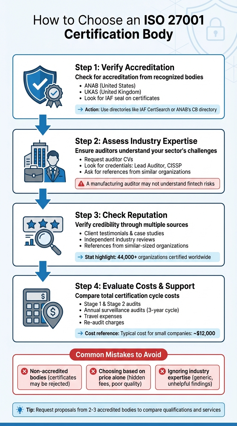 4-Step Process to Choose an ISO 27001 Certification Body