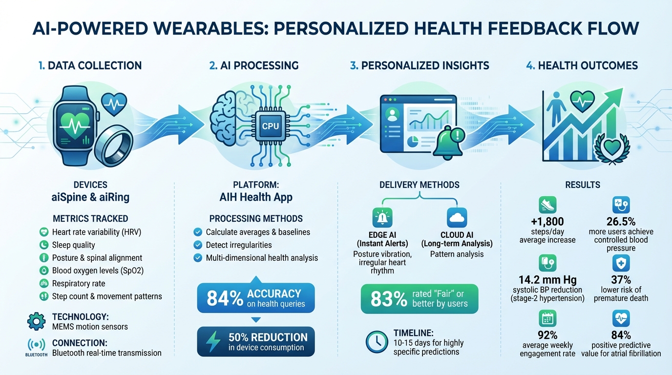 How AI Wearables Deliver Personalized Health Insights: Data Collection to Action