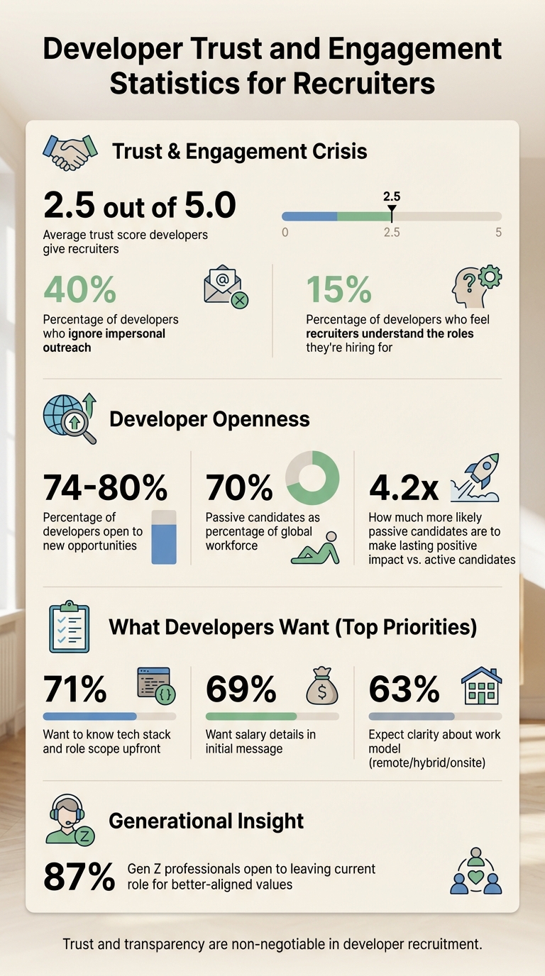 Developer Trust and Engagement Statistics for Recruiters