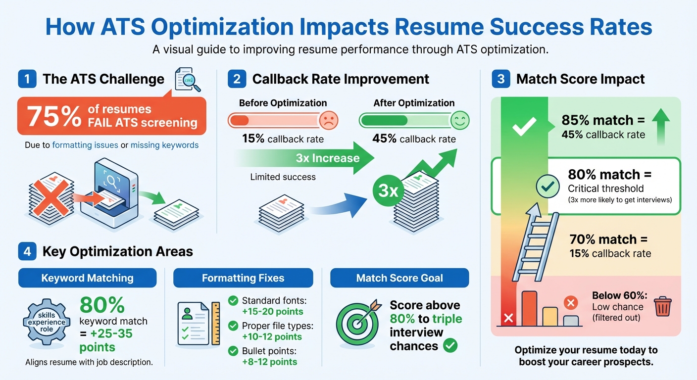 How ATS Optimization Impacts Resume Callback Rates and Match Scores