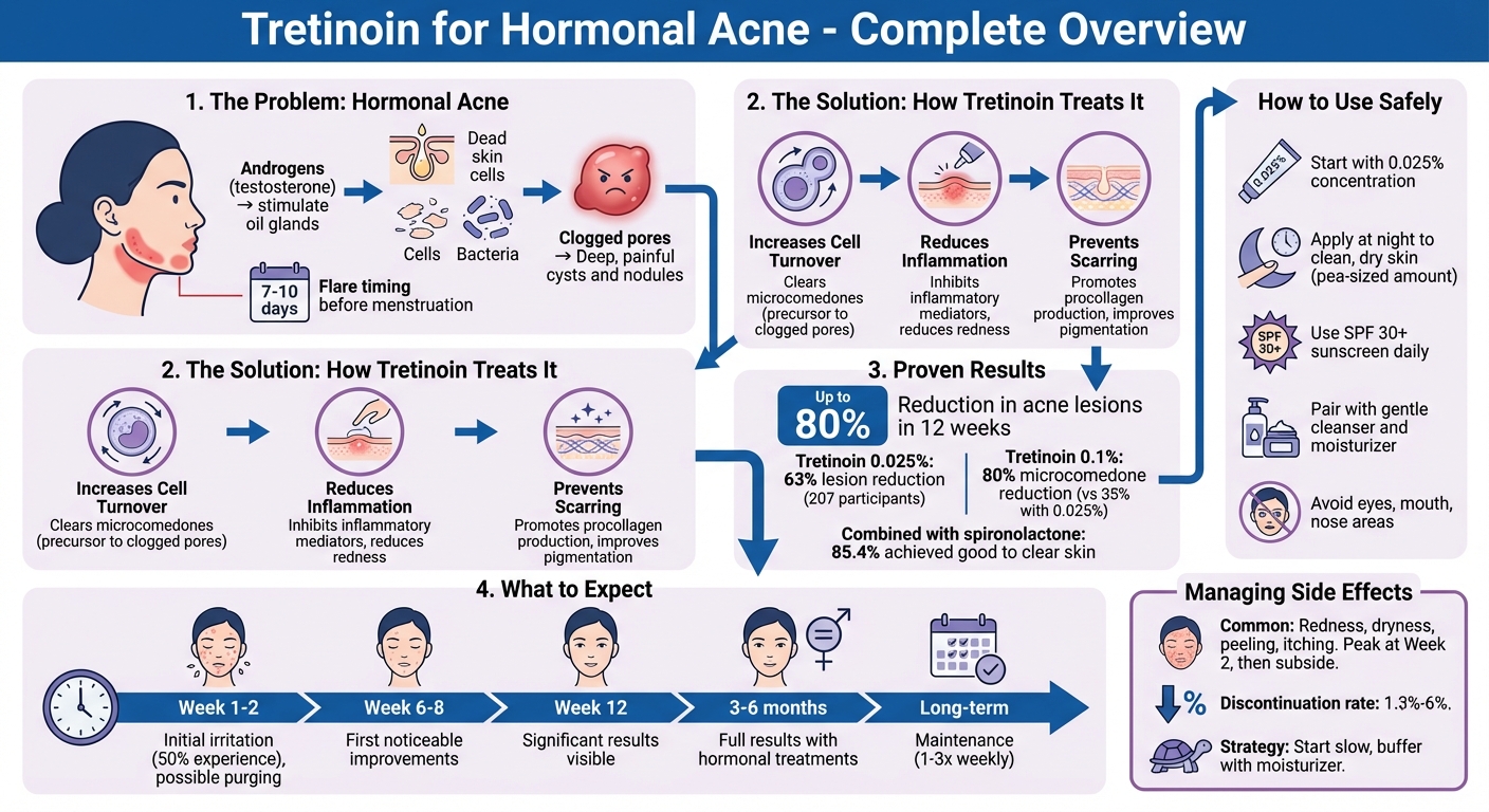 How Tretinoin Works for Hormonal Acne: Mechanisms and Timeline