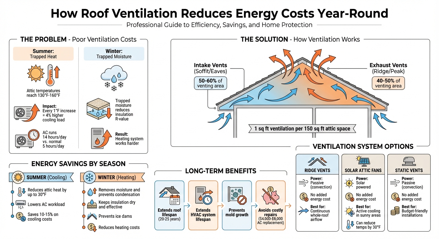 How Roof Ventilation Reduces Energy Costs Year-Round