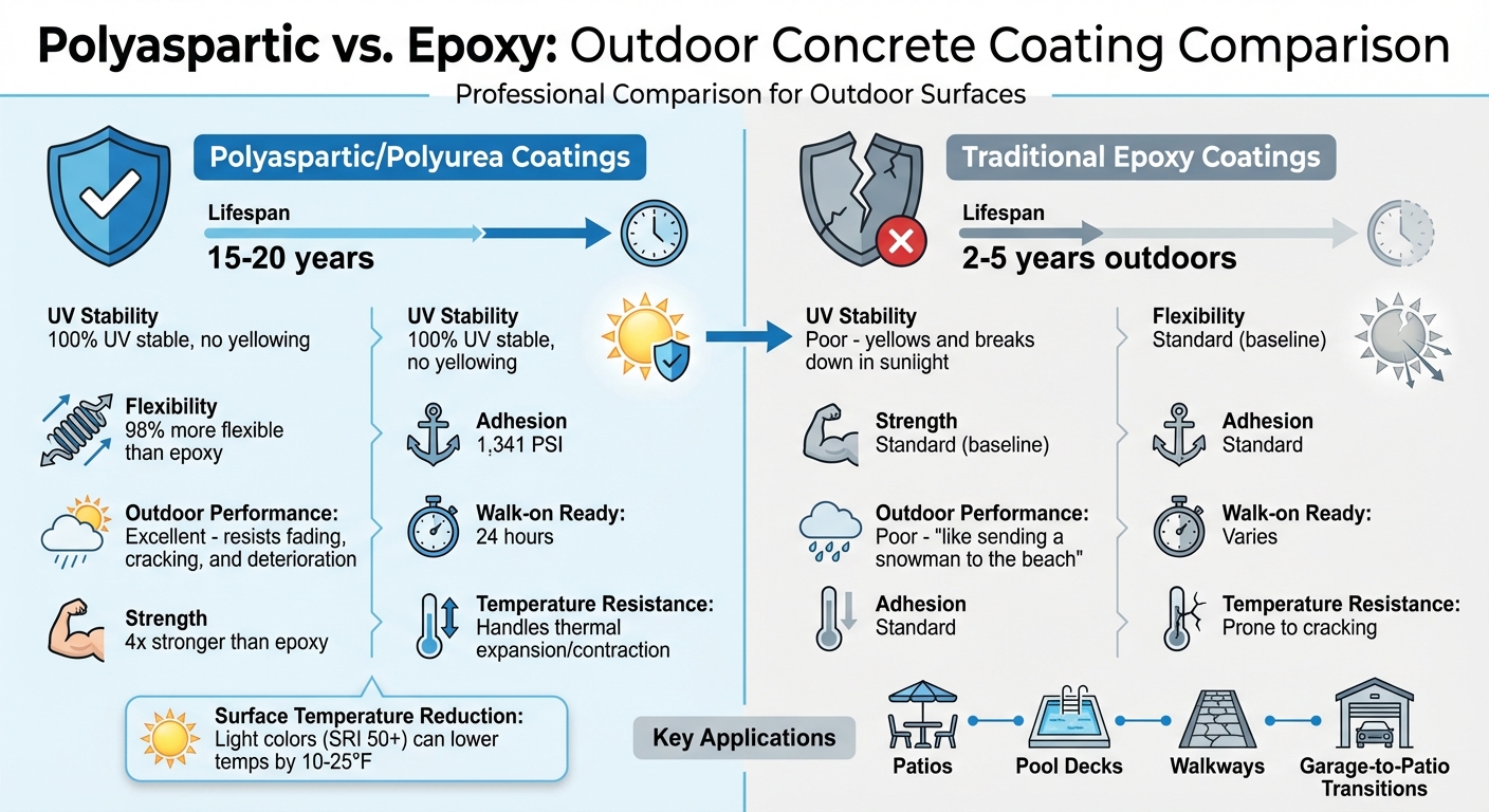Polyaspartic vs Epoxy Coatings: UV Protection and Durability Comparison