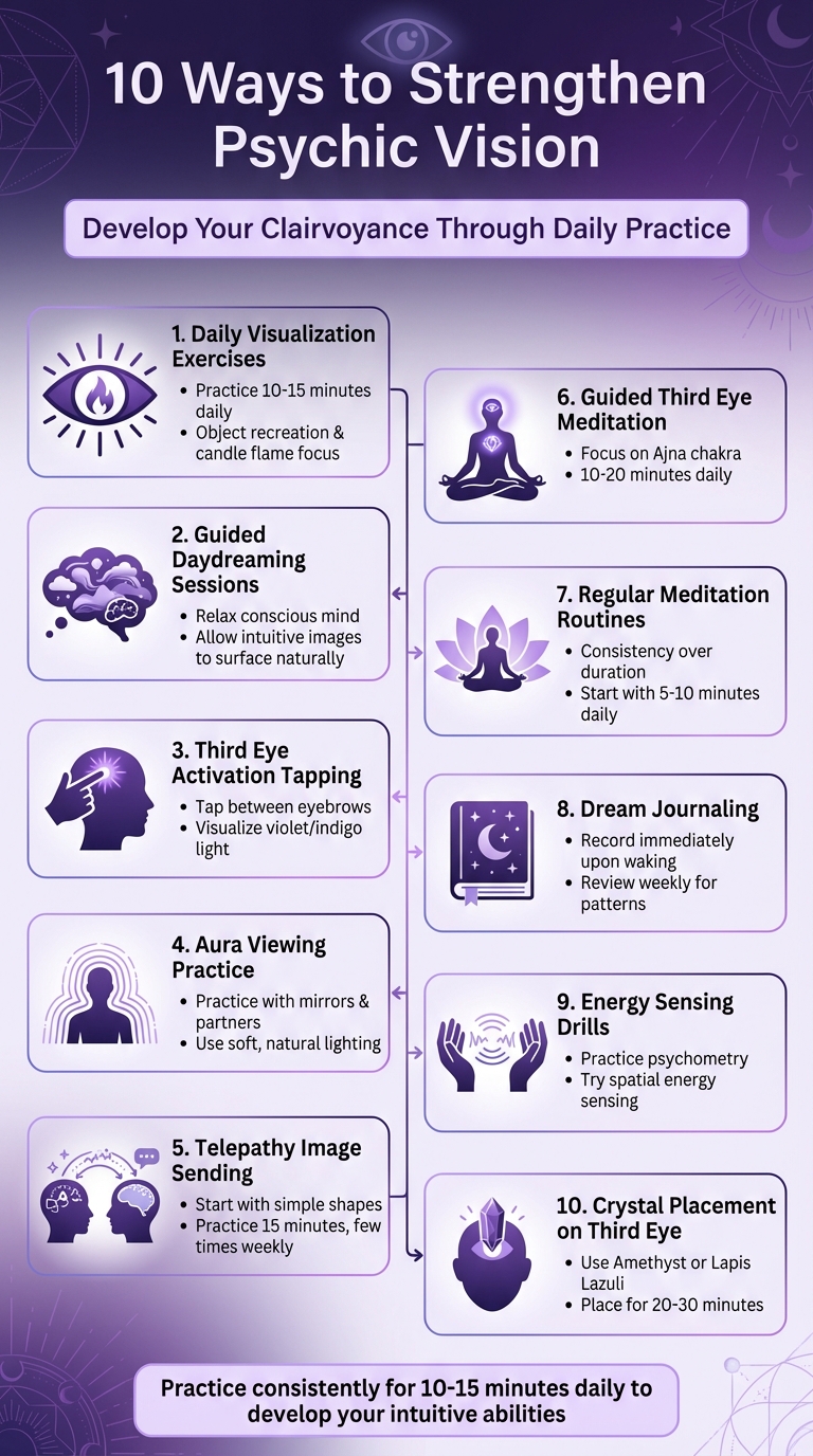 10 Techniques to Strengthen Psychic Vision and Clairvoyance