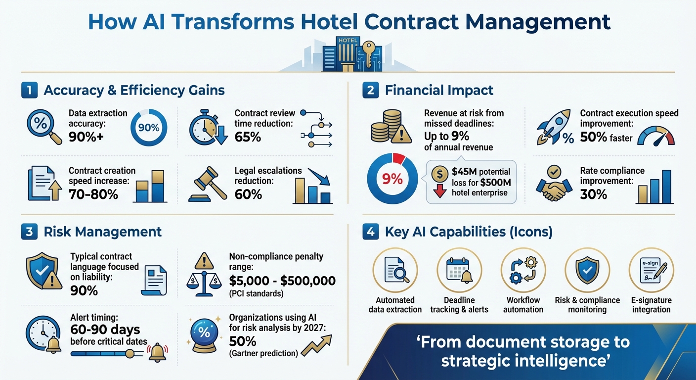 AI Contract Management Benefits for Hotels: Key Statistics and Impact