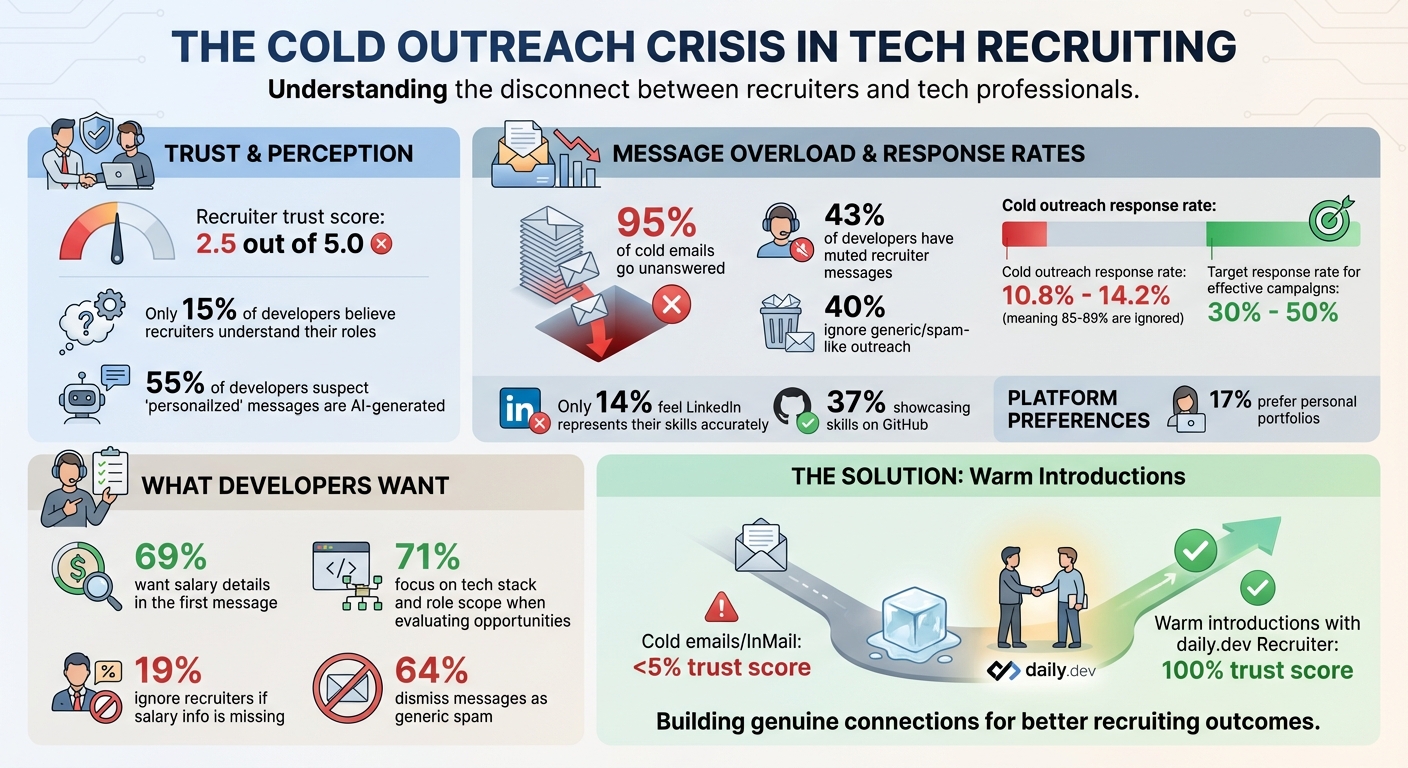 Cold Outreach Statistics: Why Tech Recruiting Fails