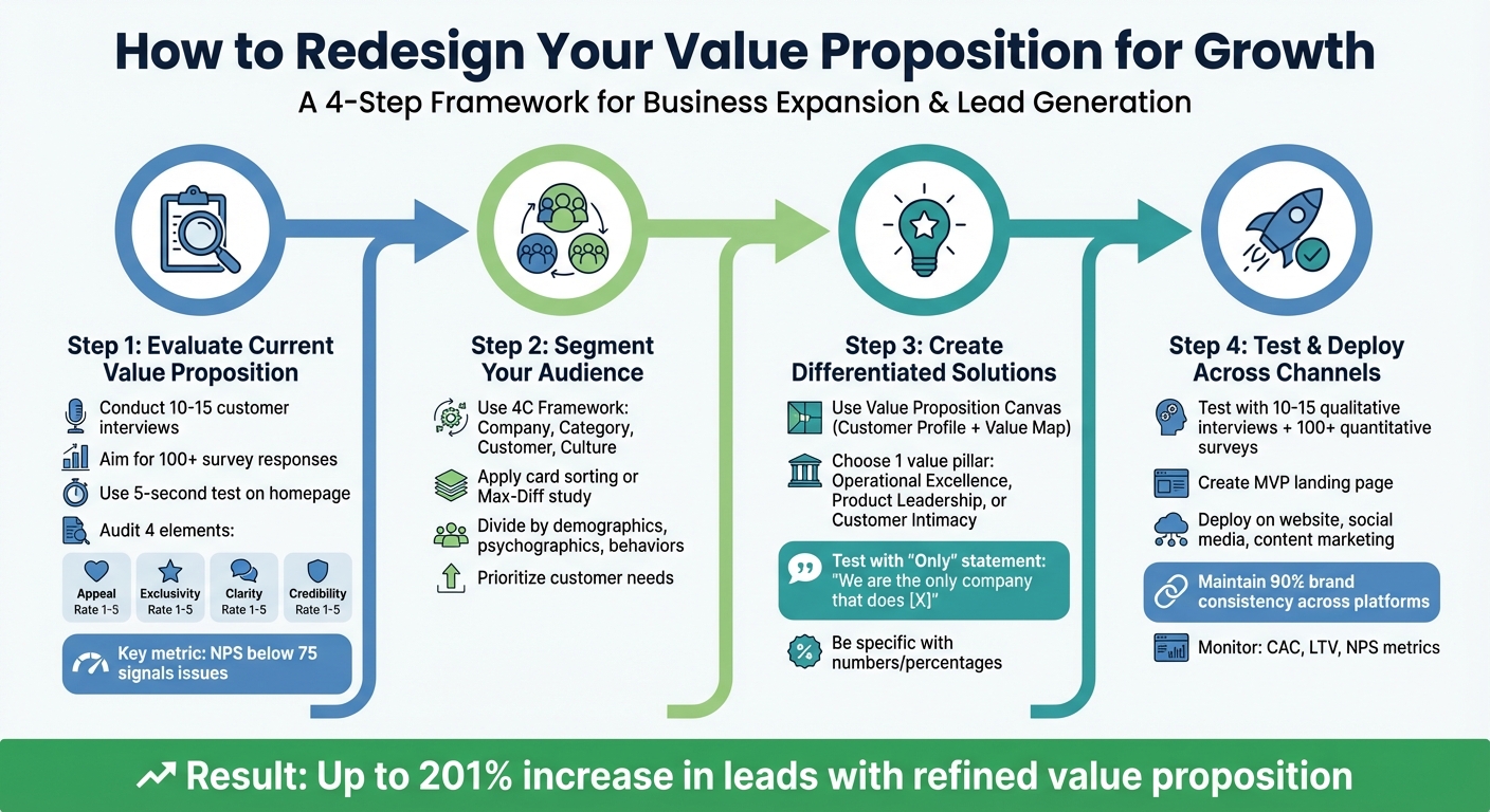 4-Step Framework for Redesigning Your Value Proposition