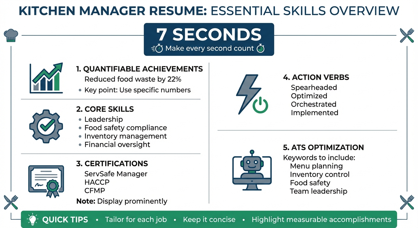 Top Kitchen Manager Resume Skills Hiring Managers Want