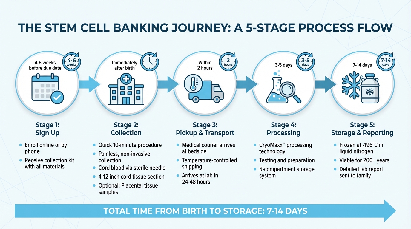 Stem Cell Banking Process: From Collection to Storage