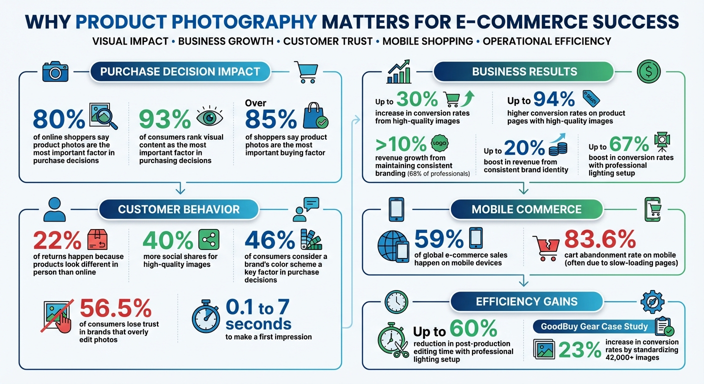 E-commerce Product Photography Impact Statistics and Best Practices