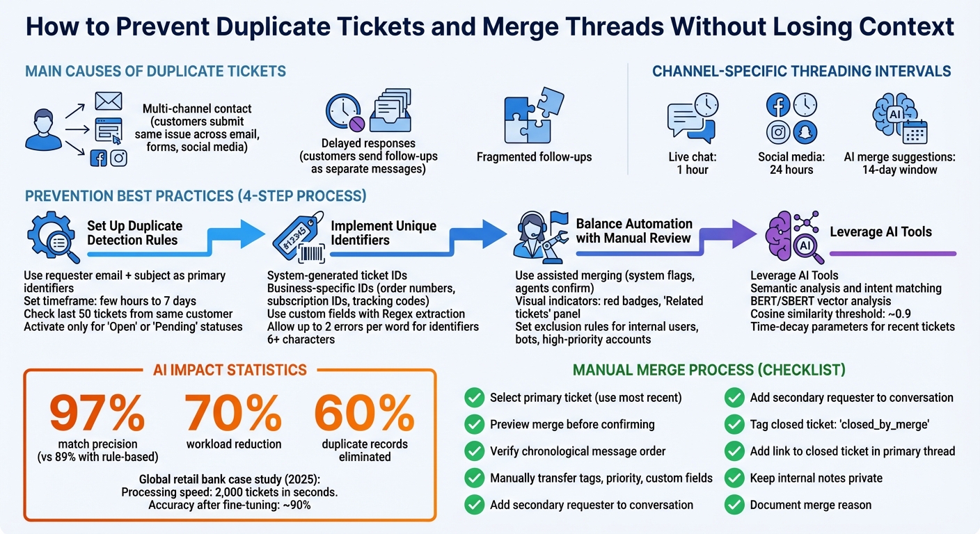 Complete Guide to Preventing and Merging Duplicate Support Tickets