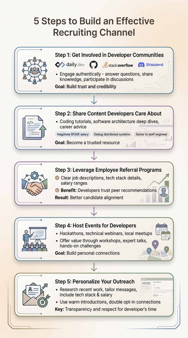 5-Step Process to Build an Effective Developer Recruiting Channel