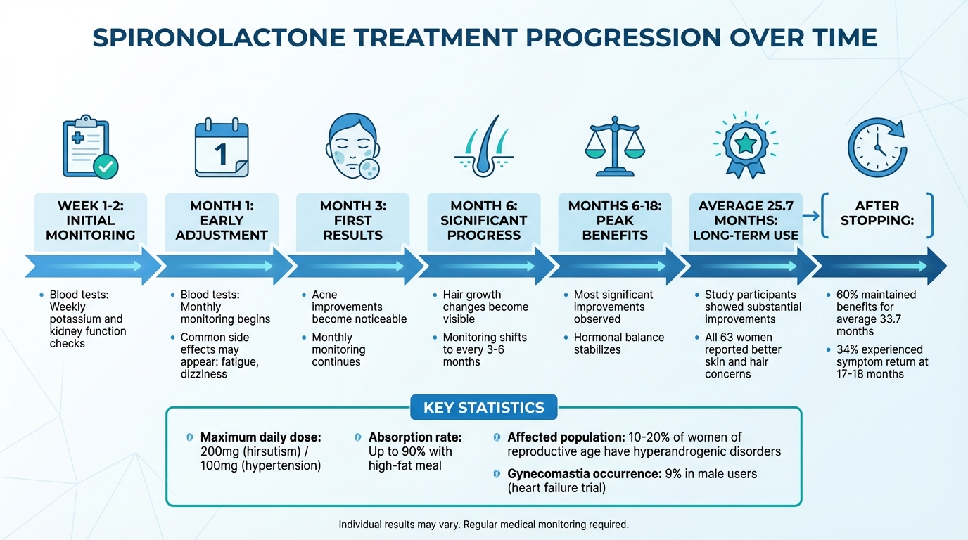 Spironolactone Treatment Timeline: What to Expect from Start to Long-Term Use