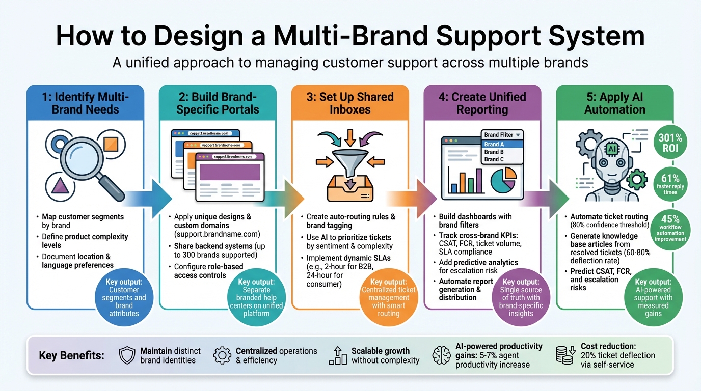 5-Step Multi-Brand Support System Setup Guide