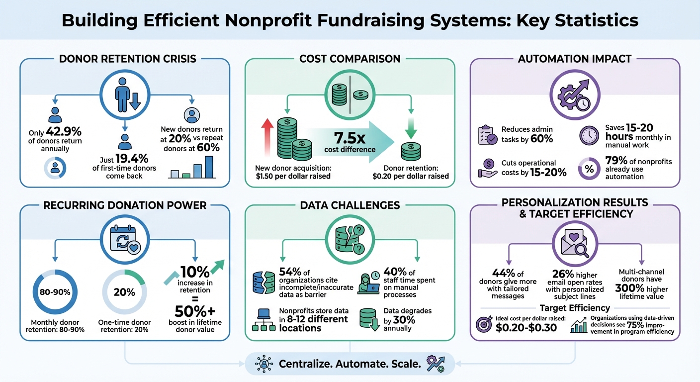 Nonprofit Fundraising Efficiency: Key Statistics on Donor Retention and Automation ROI